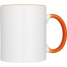 Ceramic Geschenkset mit 4 Bechern mit Sublimationsdruck (orange) (Art.-Nr. CA659561)