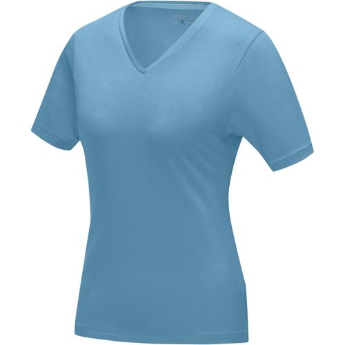 Kawartha T-Shirt für Damen mit V-Ausschnitt (Art.-Nr. CA664223) - Das kurzärmelige GOTS-Bio-T-Shirt mi...