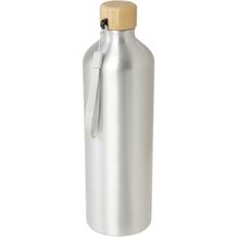 Malpeza 1L RCS-zertifizierte Wasserflasche aus recyceltem Aluminium (silber) (Art.-Nr. CA665187)