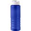 H2O Active® Eco Treble 750 ml Sportflasche mit Stülpdeckel (blau, weiss) (Art.-Nr. CA667420)