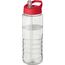 H2O Active® Treble 750 ml Sportflasche mit Ausgussdeckel (transparent, rot) (Art.-Nr. CA668276)