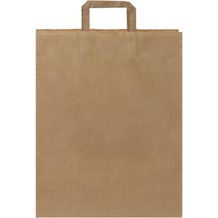 Kraftpapiertasche 80-90 g/m² mit flachen Griffen  groß (Kraftpapier) (Art.-Nr. CA682331)