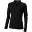 Oakville Langarm Poloshirt für Damen (Schwarz) (Art.-Nr. CA682936)