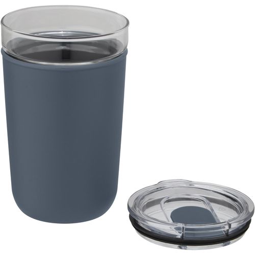 Bello 420 ml Glasbecher mit Außenwand aus recyceltem Kunststoff (Art.-Nr. CA683924) - Glasbecher, geschützt durch ein Gehäus...