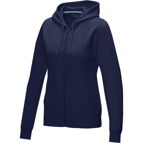 Ruby Hoodie mit durchgehendem Reißverschluss aus Bio-Material für Damen (Art.-Nr. CA694059) - Der Ruby recycled Kapuzenpullover mit...