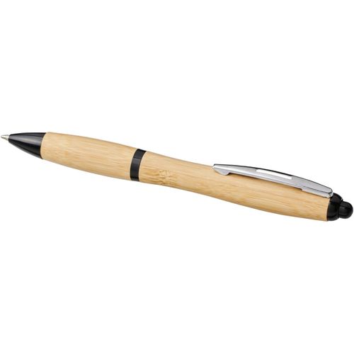 Nash Kugelschreiber aus Bambus (Art.-Nr. CA699140) - Kugelschreiber mit Klickmechanismus,...