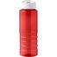 H2O Active® Eco Treble 750 ml Sportflasche mit Stülpdeckel (rot, weiss) (Art.-Nr. CA703236)