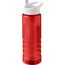 H2O Active® Eco Treble 750 ml Sportflasche mit Stülpdeckel (rot, weiss) (Art.-Nr. CA703236)