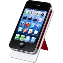 Flip Smartphonehalterung mit klappbarem Ständer (rot, weiß) (Art.-Nr. CA705503)