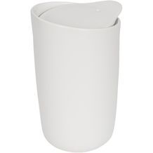 Mysa 400 ml doppelwandiger Keramikbecher (Weiss) (Art.-Nr. CA706550)