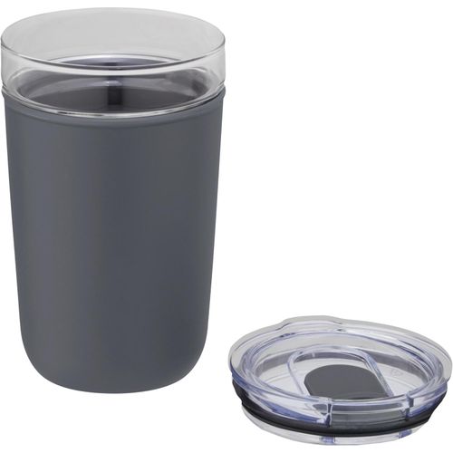 Bello 420 ml Glasbecher mit Außenwand aus recyceltem Kunststoff (Art.-Nr. CA712357) - Glasbecher, geschützt durch ein Gehäus...