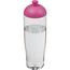 H2O Active® Tempo 700 ml Sportflasche mit Stülpdeckel (transparent, rosa) (Art.-Nr. CA714332)