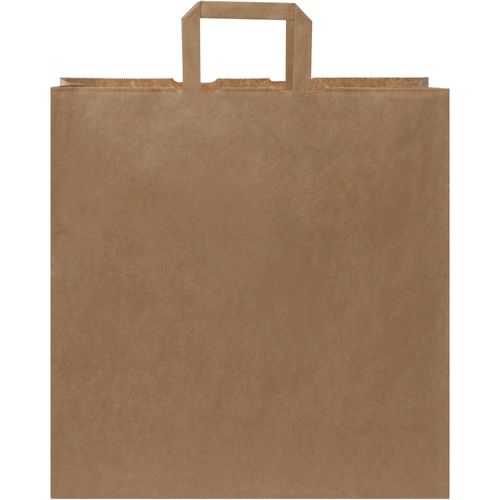 Kraftpapiertasche 80-90 g/m² mit flachen Griffen  XL (Art.-Nr. CA720270) - XL Kraftpapiertasche mit flachen Griffen...