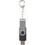 Rotate USB-Stick 3.0 mit Schlüsselanhänger (Schwarz) (Art.-Nr. CA723943)