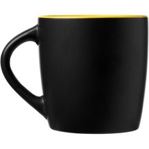 Riviera 340 ml Keramikbecher (schwarz / gelb) (Art.-Nr. CA724003)