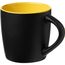 Riviera 340 ml Keramikbecher (schwarz, gelb) (Art.-Nr. CA724003)