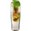 H2O Active® Tempo 700 ml Sportflasche mit Klappdeckel und Infusor (transparent, limone) (Art.-Nr. CA729558)