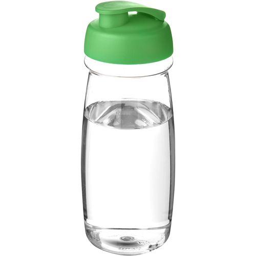 H2O Active® Pulse 600 ml Sportflasche mit Klappdeckel (Art.-Nr. CA732780) - Einwandige Sportflasche in einer stylisc...