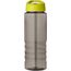 H2O Active® Eco Treble 750 ml Sportflasche mit Stülpdeckel (kohle, limone) (Art.-Nr. CA733673)