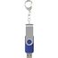 Rotate mit Schlüsselanhänger USB-Stick (blau) (Art.-Nr. CA733926)