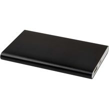 Pep 4000 mAh Type-C Powerbank aus recyceltem Aluminium (Schwarz) (Art.-Nr. CA734122)