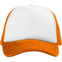 Trucker Kappe mit 5 Segmenten (orange / weiß) (Art.-Nr. CA734953)
