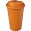 Americano® Eco 350 ml recycelter Becher mit auslaufsicherem Deckel (orange) (Art.-Nr. CA740771)
