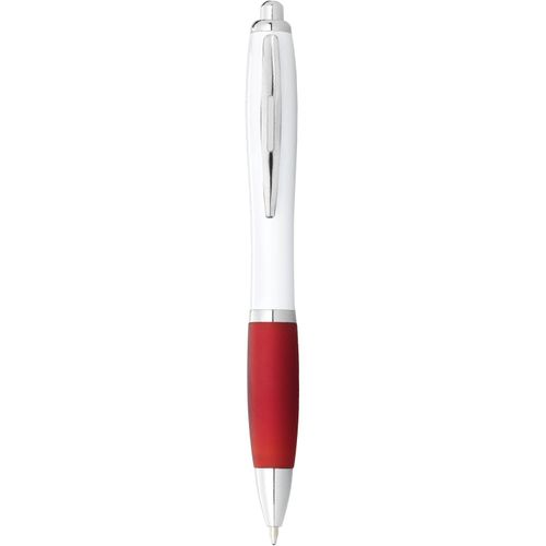 Nash Kugelschreiber weiß mit farbigem Griff (Art.-Nr. CA742652) - Da man fast jeden Tag schreibt, ist es...