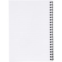 Desk-Mate A5 Notizbuch mit Kunststoff Cover und Spiralbindung (weiß / schwarz) (Art.-Nr. CA745974)
