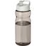 H2O Active® Base Tritan 650 ml Sportflasche mit Ausgussdeckel (kohle, weiss) (Art.-Nr. CA747238)