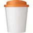 Brite-Americano® Espresso 250 ml Isolierbecher mit auslaufsicherem Schraubverschluss (weiss, orange) (Art.-Nr. CA749340)