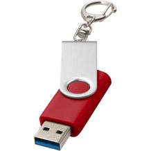 Rotate USB-Stick 3.0 mit Schlüsselanhänger (mittelrot) (Art.-Nr. CA750903)
