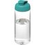 H2O Active® Octave Tritan 600-ml-Sportflasche mit Klappdeckel (transparent klar, aquablau) (Art.-Nr. CA757260)