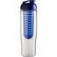 H2O Active® Tempo 700 ml Sportflasche mit Klappdeckel und Infusor (transparent, blau) (Art.-Nr. CA758434)