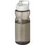 H2O Active® Eco Base 650 ml Sportflasche mit Ausgussdeckel (kohle, weiss) (Art.-Nr. CA759942)