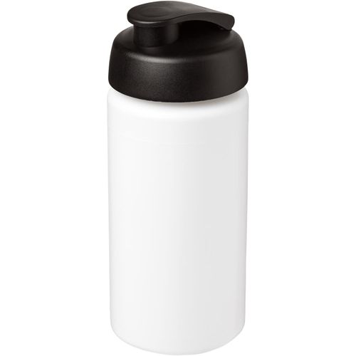Baseline® Plus grip 500 ml Sportflasche mit Klappdeckel (Art.-Nr. CA763727) - Einwandige Sportflasche mit integriertem...
