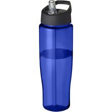 H2O Active® Tempo 700 ml Sportflasche mit Ausgussdeckel (blau, schwarz) (Art.-Nr. CA764338)
