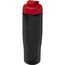 H2O Active® Tempo 700 ml Sportflasche mit Klappdeckel (schwarz, rot) (Art.-Nr. CA765046)