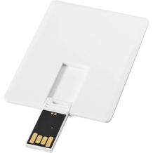 Slim 2 GB USB-Stick im Kreditkartenformat (Weiss) (Art.-Nr. CA765681)