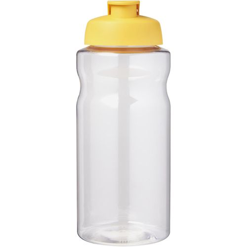 H2O Active® Big Base 1L Sportflasche mit Klappdeckel (Art.-Nr. CA768608) - Einwandige Sportflasche mit ergonomische...
