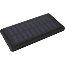 SCX.design P30 8000 mAh Solar Powerbank mit Leuchtlogo (schwarz, weiß) (Art.-Nr. CA772164)