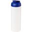 Baseline® Plus grip 750 ml Sportflasche mit Klappdeckel (transparent, blau) (Art.-Nr. CA774373)