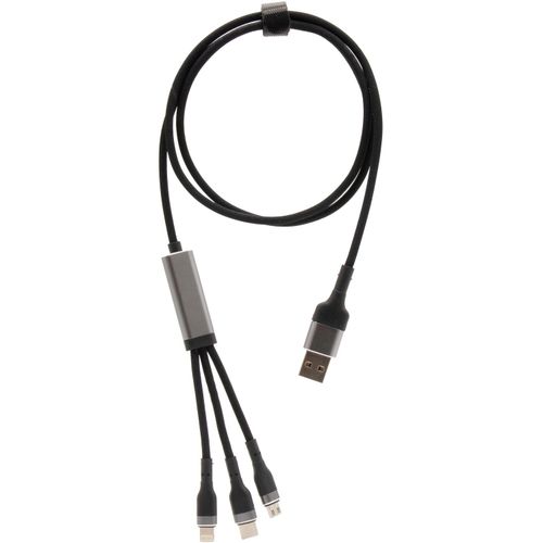 SCX.design C53 100W ultraschnelles 5-in-1 Ladekabel aus rPET (Art.-Nr. CA775770) - Ultraschnelles 5-in-1 Ladekabel mit...