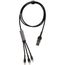 SCX.design C53 100W ultraschnelles 5-in-1 Ladekabel aus rPET (gun metal) (Art.-Nr. CA775770)