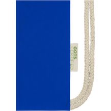 Orissa 140 g/m² GOTS Sportbeutel aus Bio-Baumwolle mit Kordelzug 5L (royalblau) (Art.-Nr. CA786498)