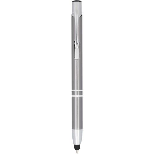Moneta Kugelschreiber mit Metall Touchpen (Art.-Nr. CA791726) - Der metallisch eloxierte Kugelschreiber...