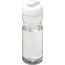 H2O Active® Base 650 ml Sportflasche mit Klappdeckel (transparent, weiss) (Art.-Nr. CA800221)