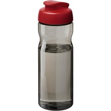 H2O Active® Eco Base 650 ml Sportflasche mit Klappdeckel (rot, kohle) (Art.-Nr. CA805515)