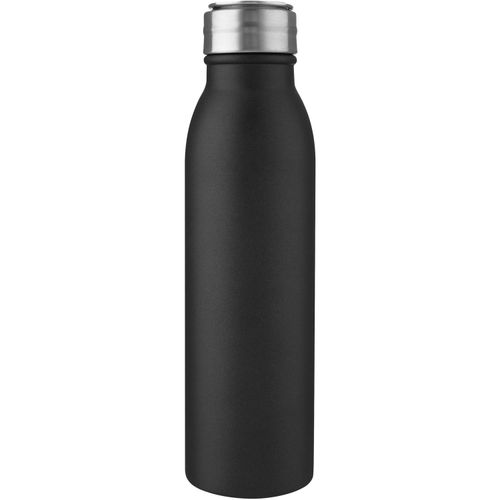 Harper 700 ml Sportflasche aus Edelstahl mit Metallschlaufe (Art.-Nr. CA807774) - Einwandige Sportflasche aus 18/8-Edelsta...