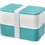 MIYO Renew Doppel-Lunchbox (riffblau, elfenbeinweiß, weiss) (Art.-Nr. CA808770)